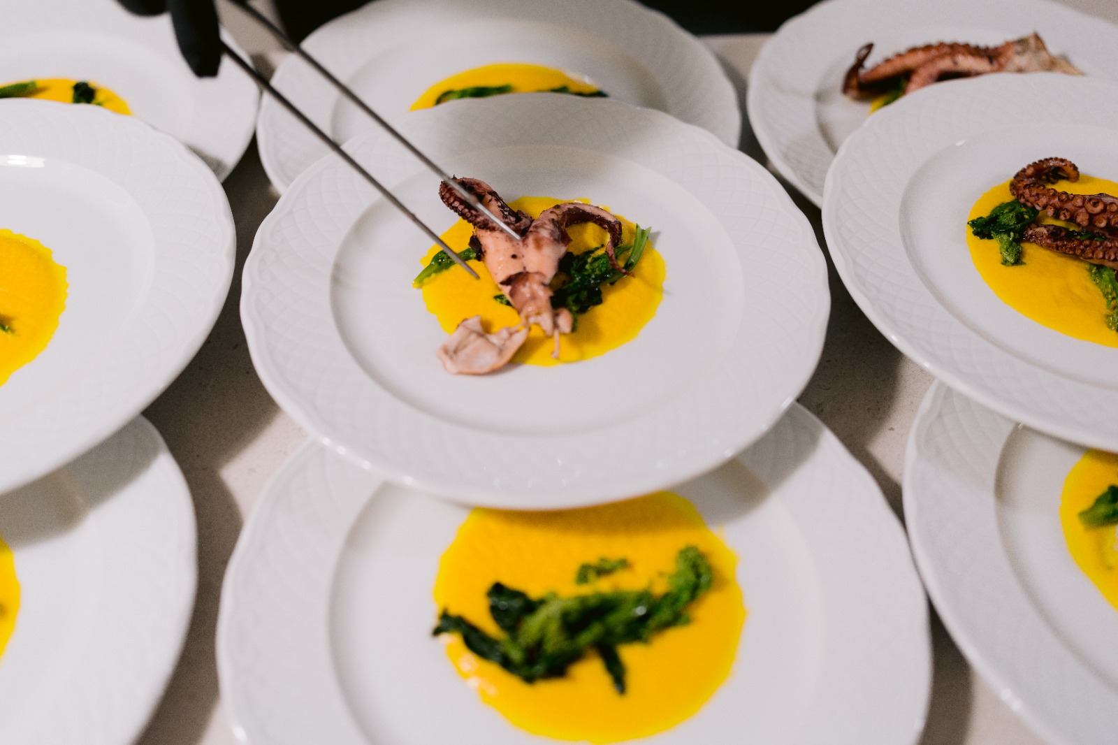 Plating the octopus course